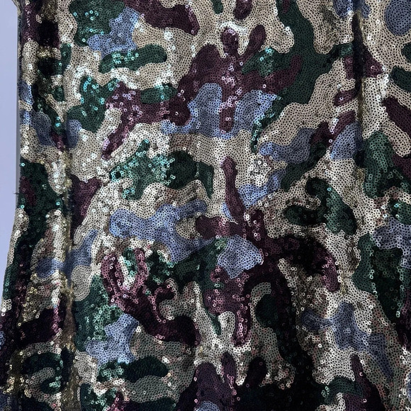 $1400 Chiara Boni La Petite Robe Scoop Neck Sequin Maxi Dress Gown Sz 10 - Picture 5 of 15